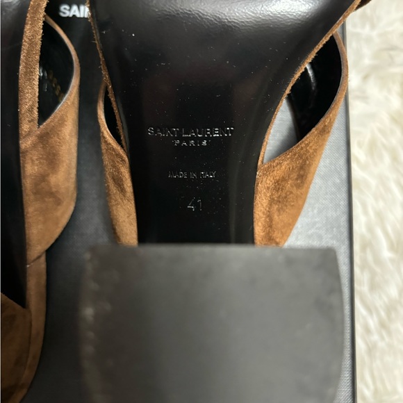 SAINT LAURENT MULE BLOCK HEELS - Picture 6 of 8